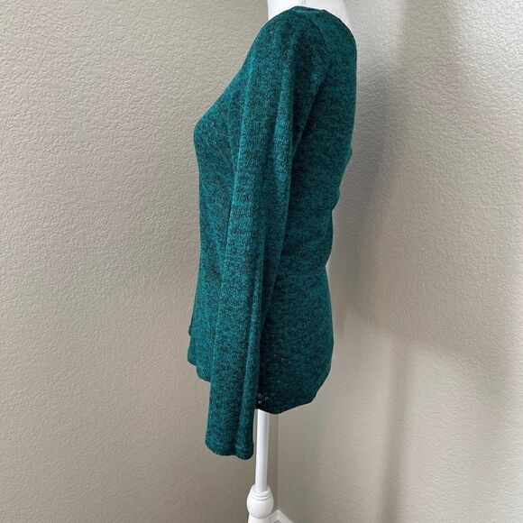 Green Knit Sweater Blouse  - Picture 5 of 5